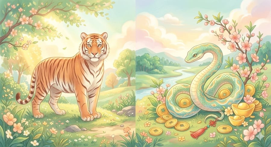 Tuổi Dần và Tuổi Tỵ được dự báo đón nhiều tín hiệu tích cực về tài chính khi tháng dần khép lại.