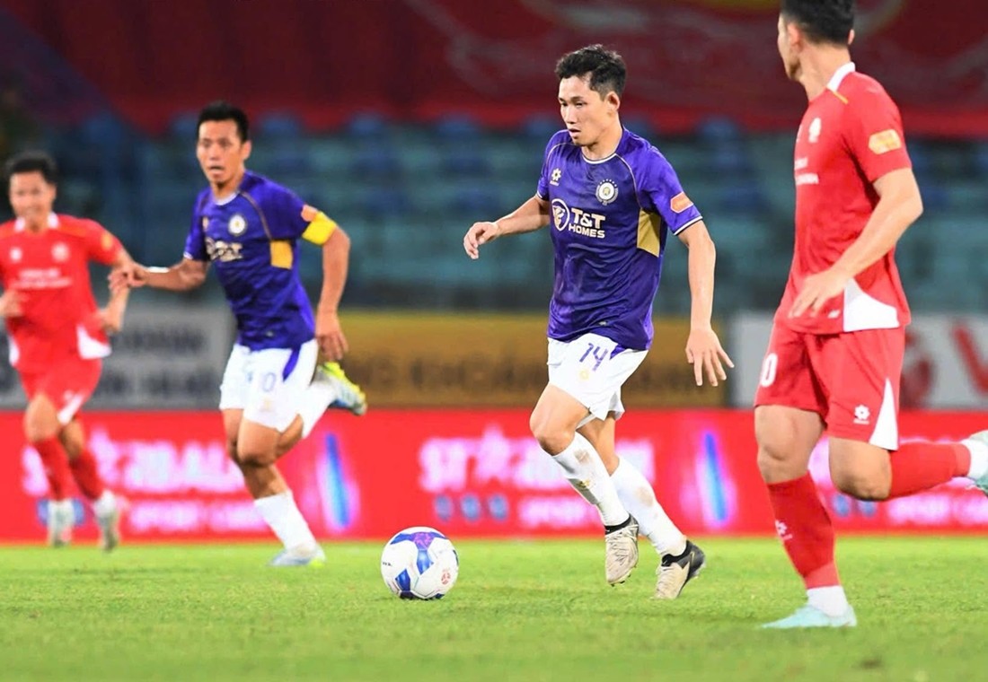 Hà Nội FC đánh rơi 2 điểm ở vòng cuối V-League 2025/26. Ảnh: Hà Nội FC.