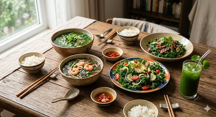 Chế biến đúng cách và kết hợp đa dạng thực phẩm giúp các loại rau phát huy giá trị dinh dưỡng, đồng thời mang đến những món ăn thơm ngon, dễ thưởng thức.