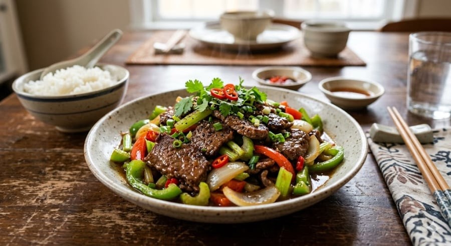 Nhiều người thường gặp tình trạng thịt bò sau khi xào bị dai như 