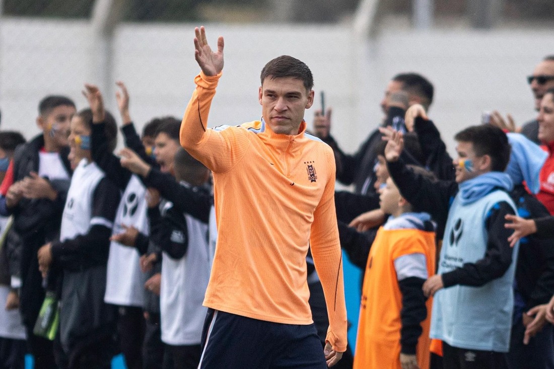 Manuel Ugarte là một trong những ngôi sao được kỳ vọng của đội tuyển Uruguay.