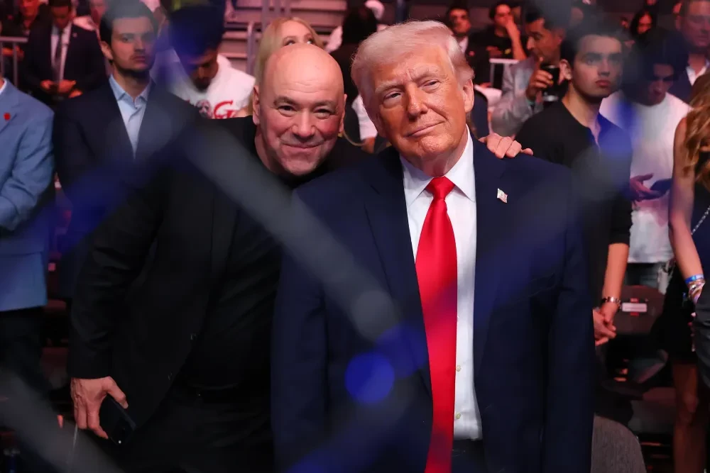 Tổng thống Mỹ Donald Trump cùng CEO UFC Dana White