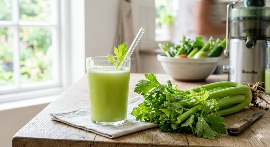 Nước ép cần tây chứa nhiều vitamin và khoáng chất nhưng cần sử dụng phù hợp với từng thể trạng.