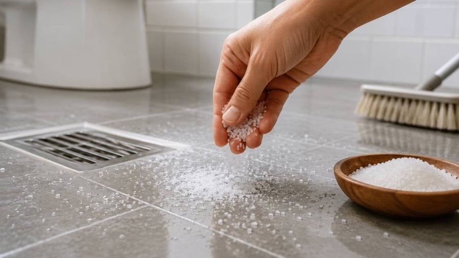 Muối giúp khử mùi nhà vệ sinh nhà tắm