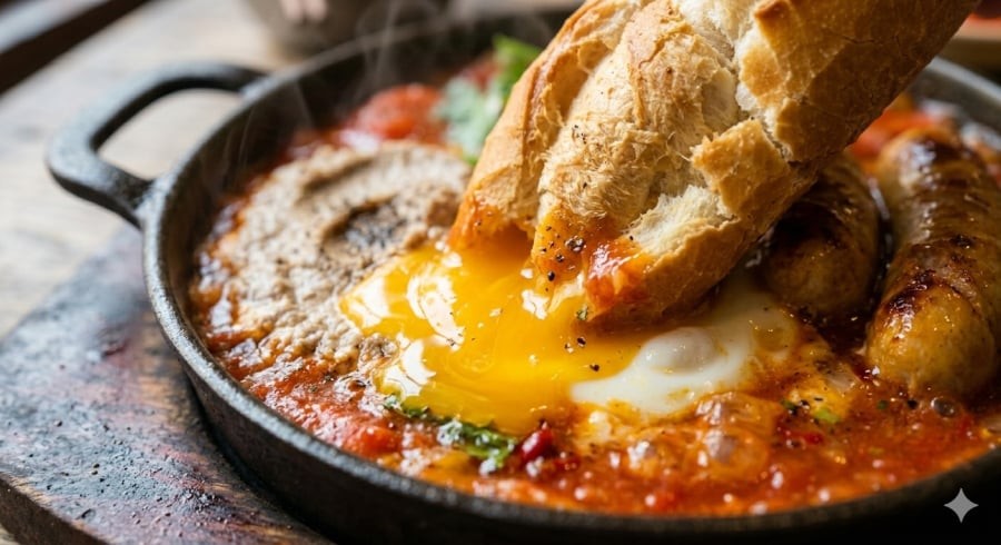 Chỉ nhìn thôi đã muốn xé ngay một miếng bánh mì để thưởng thức.