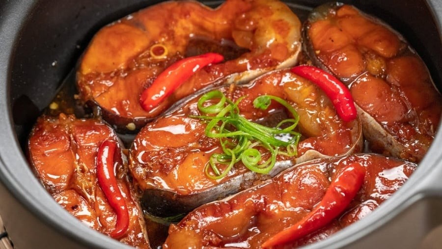 rong quá trình kho, hạn chế đảo cá nhiều để tránh làm nát.