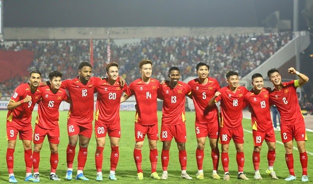 ĐT Việt Nam vẫn giữ được vị thế trên BXH FIFA sau trận thắng của Indonesia. Ảnh: VFF