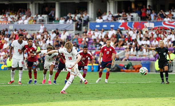 Anthony Gordon tỏa sáng trong trận đấu với Costa Rica.