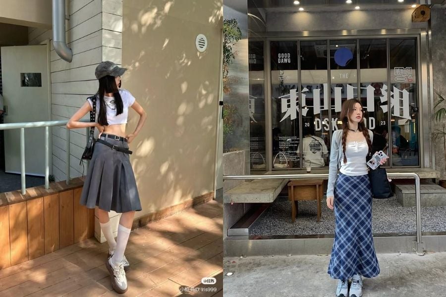  Các thiết kế áo thường có phom dáng gọn gàng, vừa vặn hoặc ngắn trên eo nhằm tạo hiệu ứng cơ thể thanh thoát hơn.