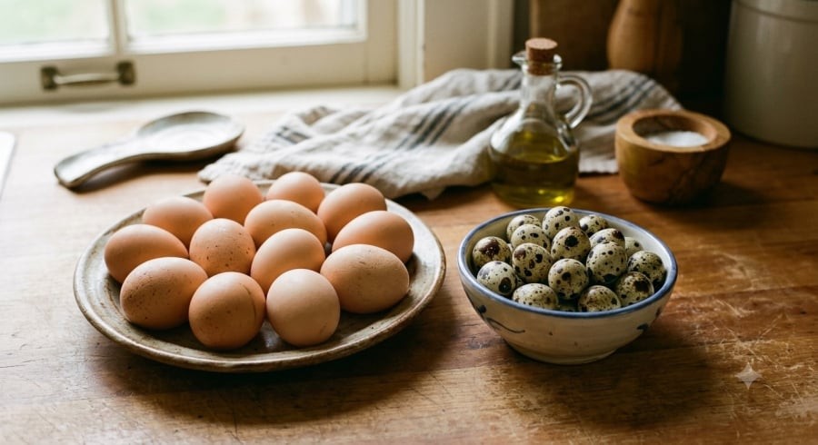 Trứng cút và trứng gà đều giàu dinh dưỡng nhưng có sự khác biệt về hàm lượng protein, chất béo và vi chất.