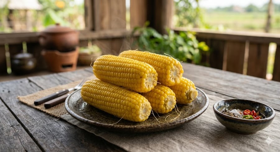 Rất nhiều người vì muốn sạch sẽ nên trước khi cho ngô vào nồi thường bóc sạch bách cả vỏ lẫn râu ngô.