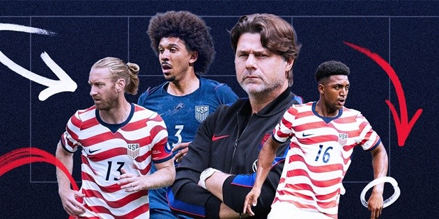 Mỹ có thể sử dụng 3 trung vệ tại World Cup 2026.