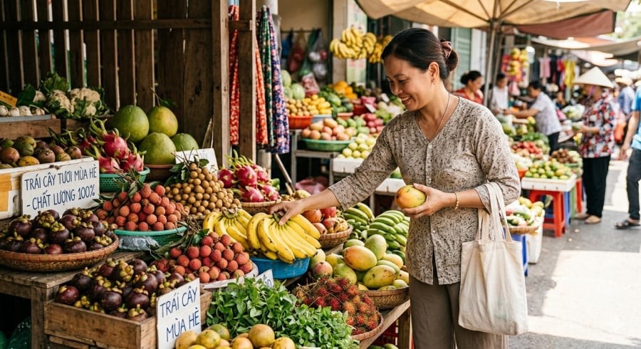 Chọn trái cây có nguồn gốc rõ ràng, đúng mùa vụ là một trong những cách giúp giảm nguy cơ tiếp xúc với thực phẩm kém chất lượng.