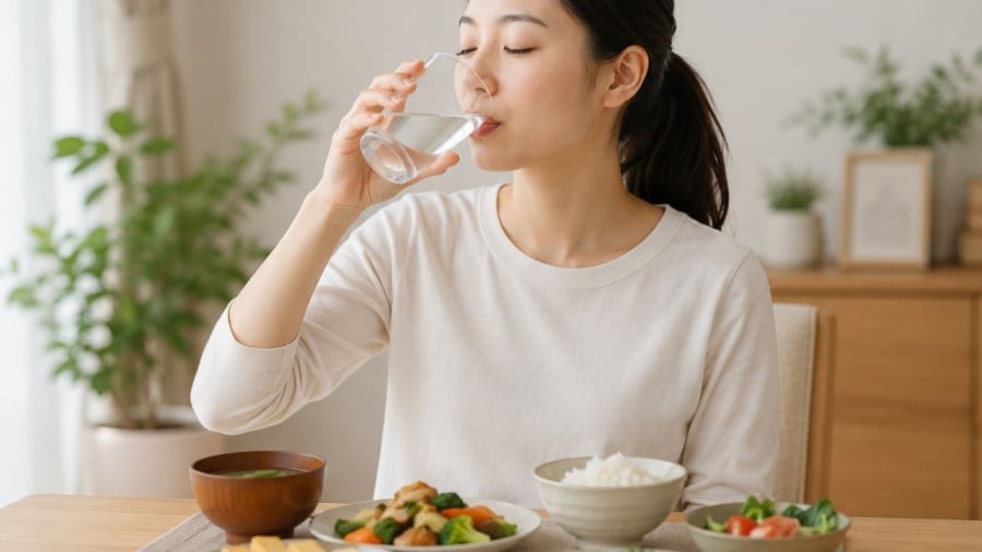 Uống nước sau ăn liệu có tốt không?