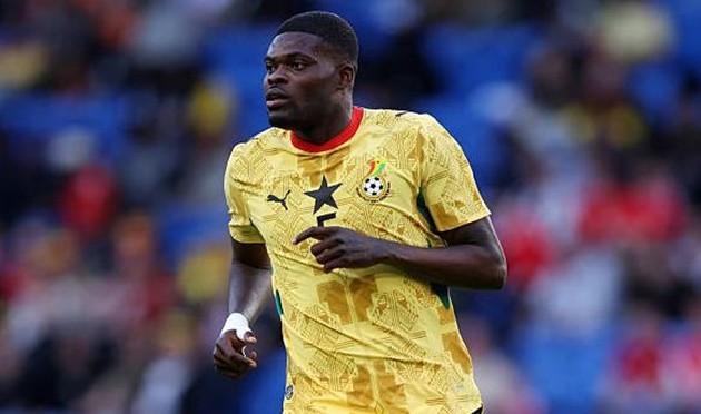 Partey lỡ trận ra quân của Ghana.