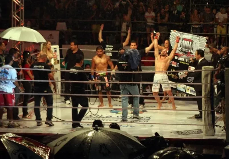 Fighters in the rain