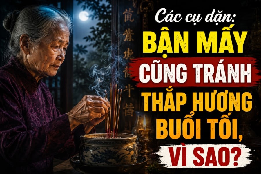 Các cụ dặn: Bận mấy cũng tránh thắp hương buổi tối, vì sao?