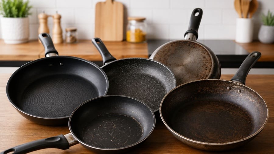 Cẩn thận với những chiếc chảo chống dính khi đã có vấn đề