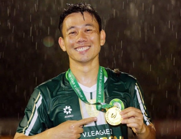 Minh Vương ghi dấu ấn trong chiến tích thăng hạng V-League của Trường Tươi Đồng Nai.