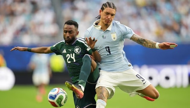Darwin Nunez gây thất vọng ở trận ra quân của đội tuyển Uruguay.
