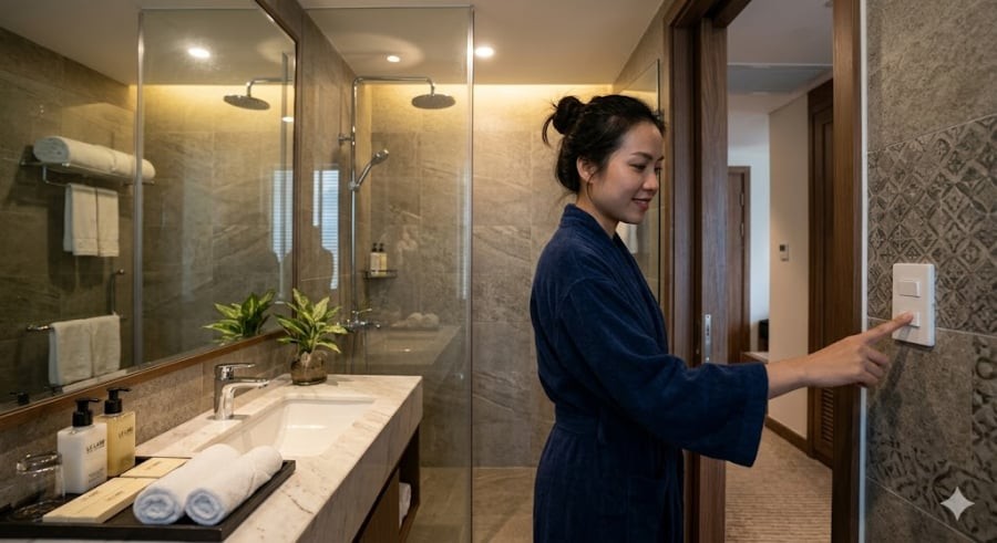 Trong trường hợp không may xảy ra sự cố như báo cháy hoặc chuông báo động vào giữa đêm, việc tỉnh dậy đột ngột trong bóng tối khiến con người dễ rơi vào trạng thái hoảng loạn. 