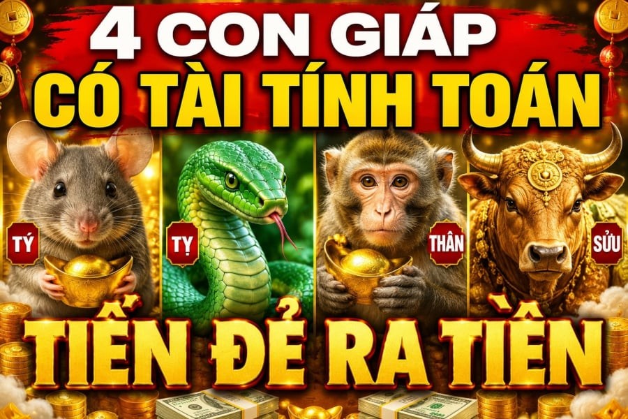 Dưới đây là 4 con giáp được cho là có vận tài lộc khởi sắc trong thời gian ngắn sắp tới.