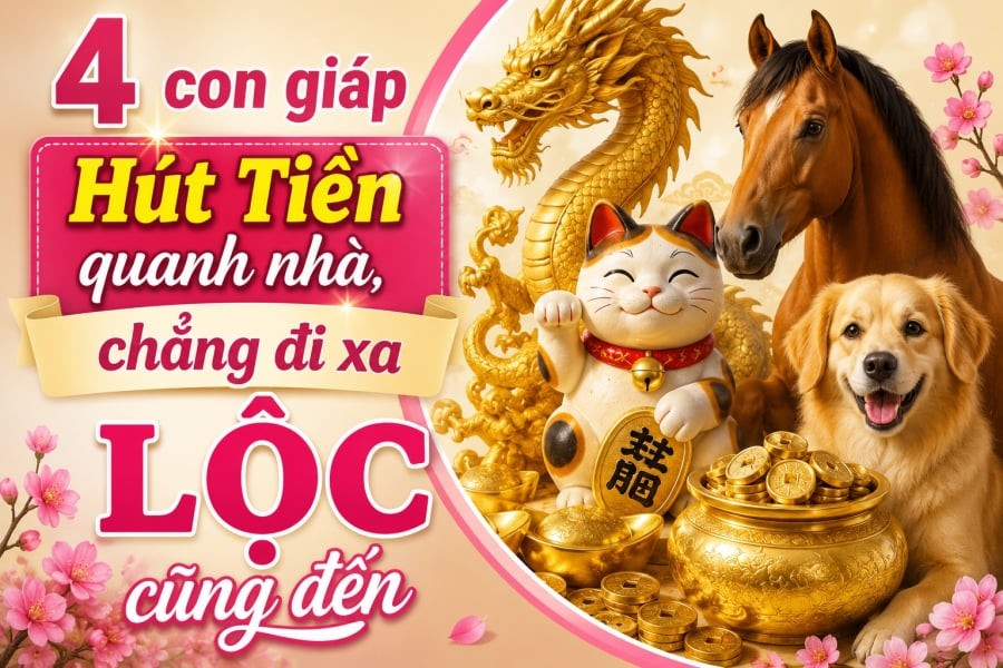 4 con giáp Hút Tiền quanh nhà, chẳng đi xa Lộc cũng đến