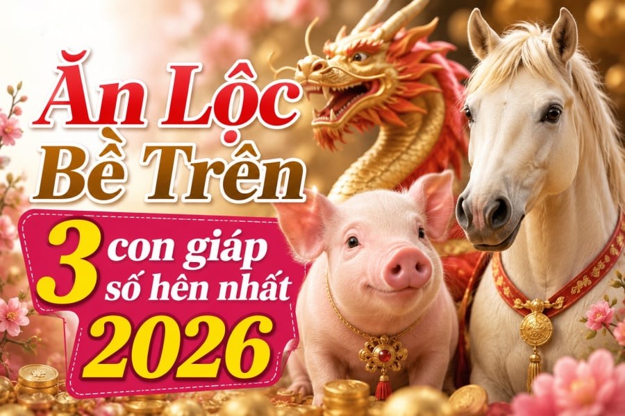 Ăn Lộc Bề Trên, 3 con giáp số hên nhất 2026