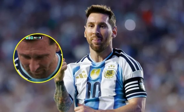 Messi xúc động sau tuyệt phẩm mở tỷ số trước Algeria.