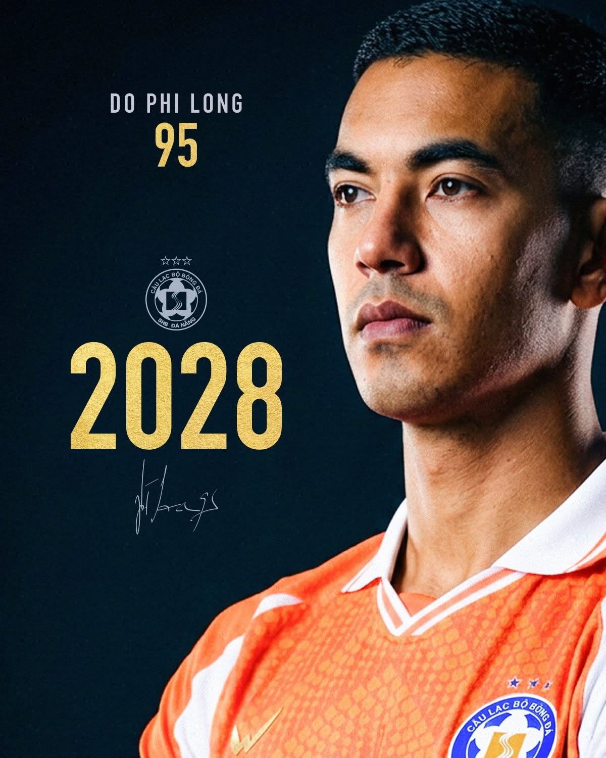 CLB Đà Nẵng xác nhận gia hạn hợp đồng với Đỗ Phi Long. Ảnh: Đà Nẵng FC.