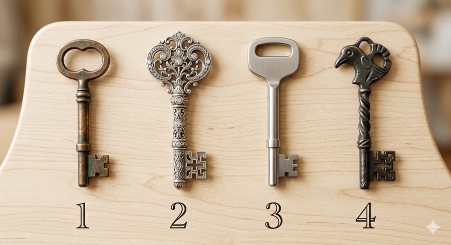 Bạn sẽ bị thu hút bởi chiếc chìa khóa nào đầu tiên?