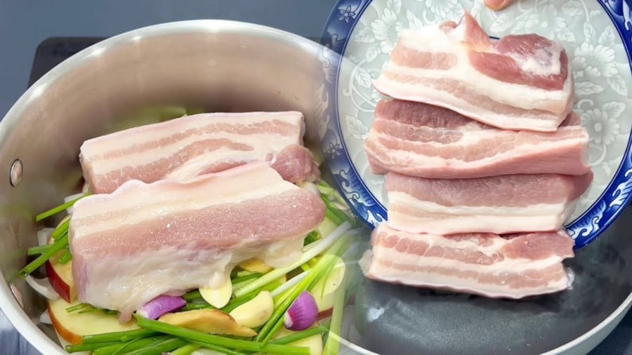 Khi dùng đũa xiên qua dễ dàng là thịt đã chín.