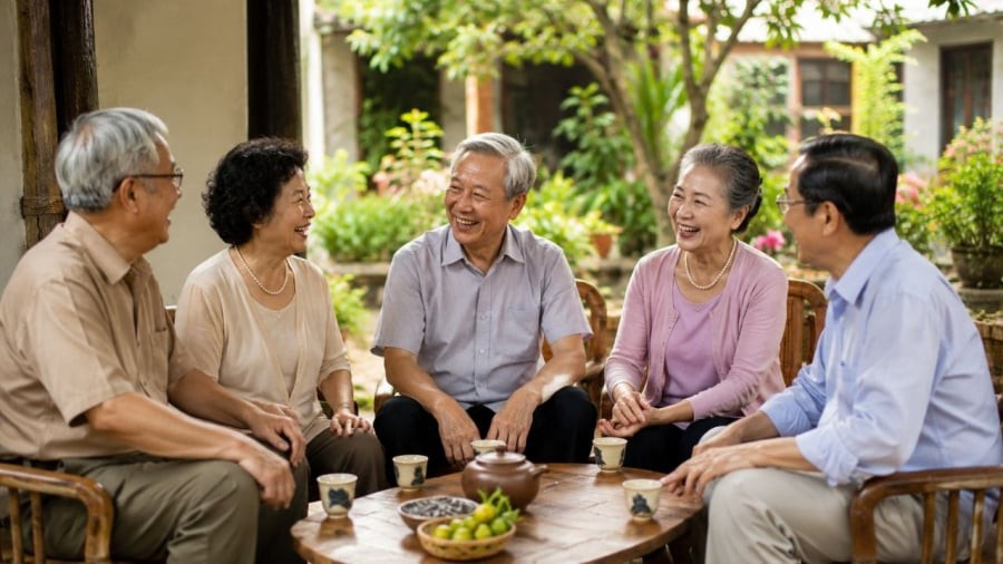 Người già thiếu các mối quan hệ đáng buồn không kém khi thiếu chồng con