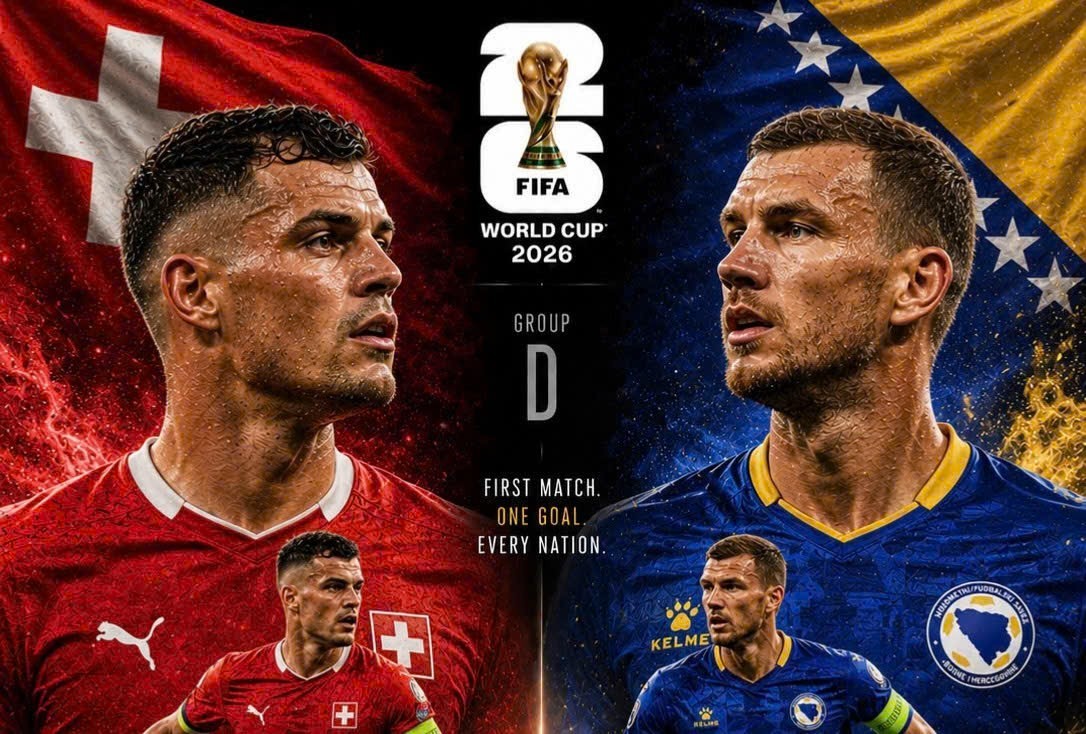 Thụy Sỹ và Bosnia sẽ chạm trán ở lượt trận thứ hai bảng B
