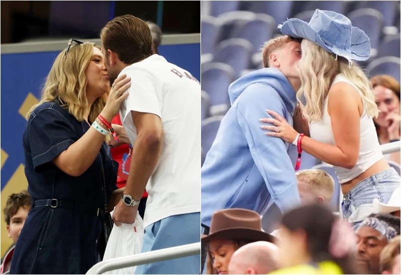 Vợ Harry Kane cũng trao cho người hùng của mình nụ hôn tương tự như cách Megan Pickford đối với chồng mình là Jordan Pickford.