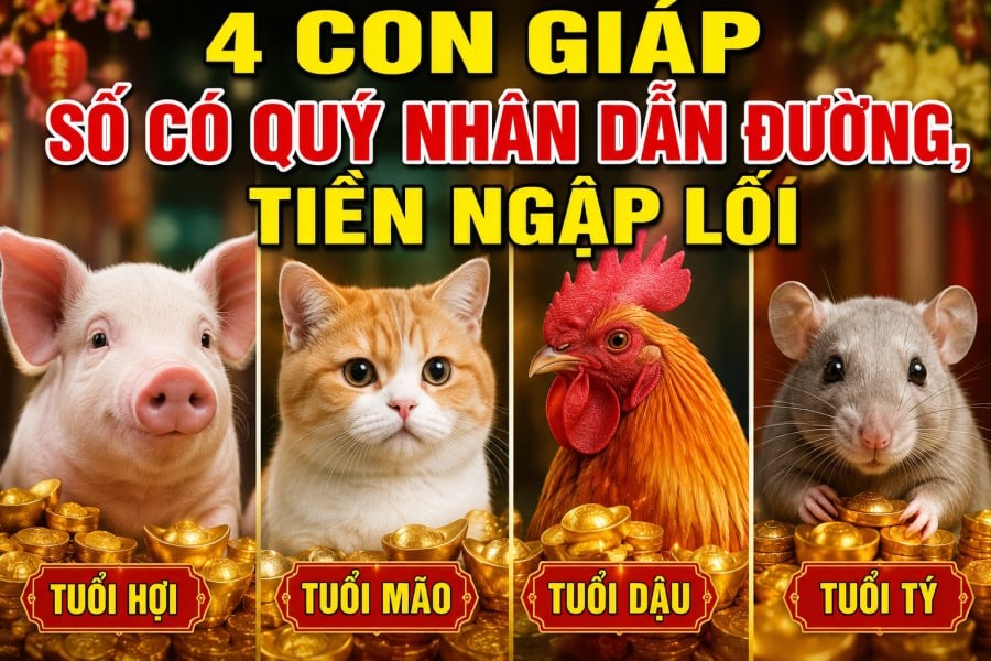 4 con giáp số có Quý Nhân dẫn đường, Tiền ngập lối