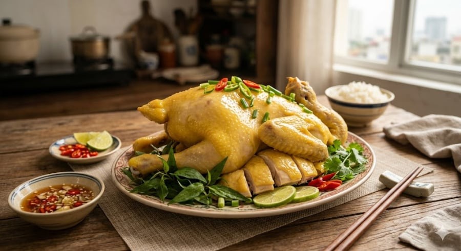 Nên chọn gà ta có da vàng nhạt tự nhiên, ức nhỏ, da mỏng. Gà quá non da sẽ dễ bị nát, gà quá già da sẽ dai và đen.