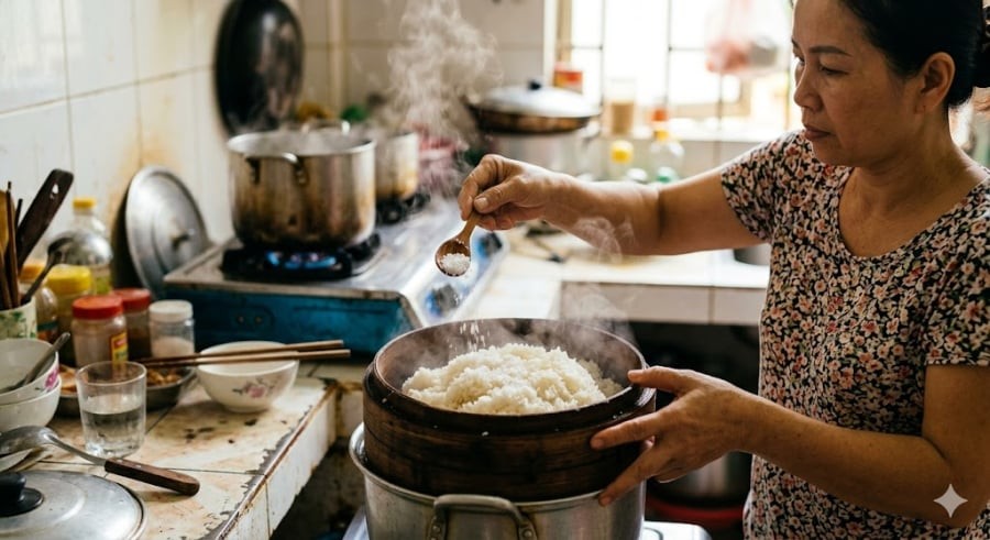 Nhiều người thường chỉ chú trọng chọn gạo nếp cái hoa vàng hay ngâm gạo thật lâu, nhưng lại quên mất một gia vị 