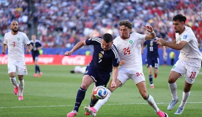 Morocco có chiến thắng quý giá 1-0 trước Scotland ở lượt trận thứ 2 bảng C World Cup 2026. Ba điểm có được giúp Morocco sáng cửa giành vé đi tiếp.