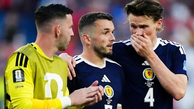 Scotland thua nhưng cho thấy tinh thần quả cảm.