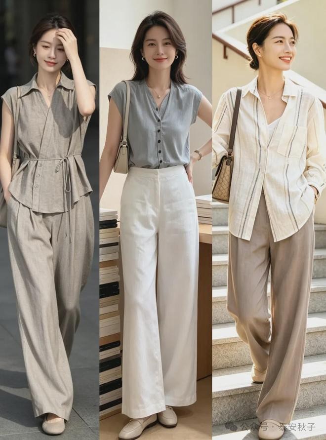 Các kiểu áo có chi tiết nhấn eo nhẹ kết hợp với quần cạp cao giúp tạo hiệu ứng cân đối cho cơ thể. 