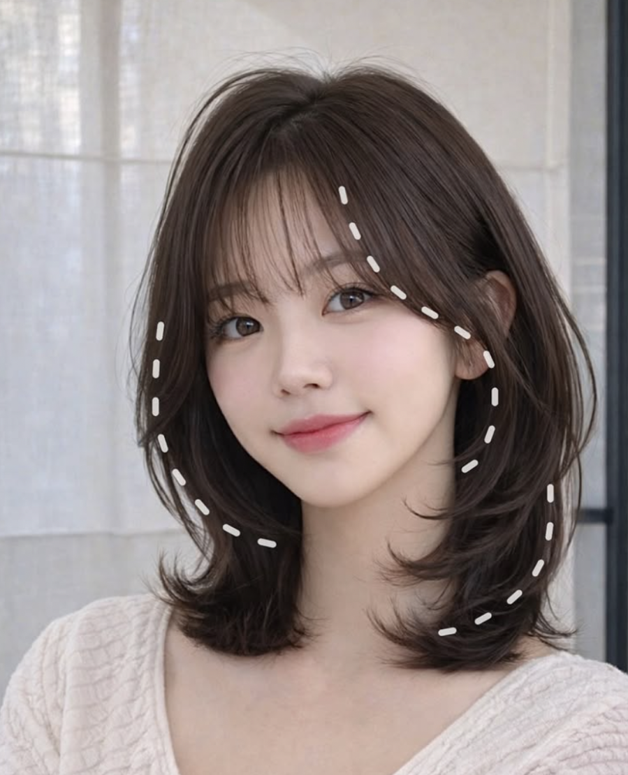  Chỉ cần thay đổi cách xử lý phần đuôi tóc, diện mạo đã có thể trở nên hoàn toàn khác biệt.