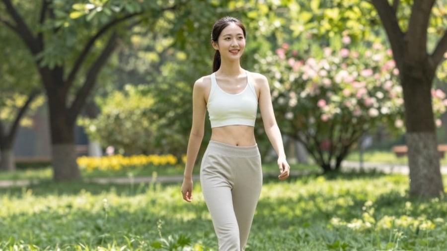 Đi bộ đúng cách sẽ hỗ trợ giảm cân, giảm mỡ bụng.