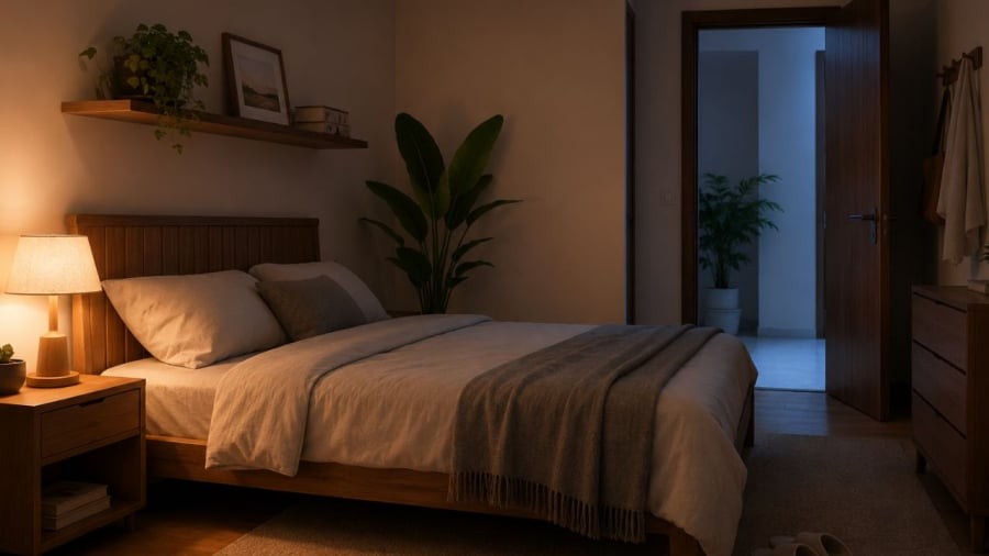 Người xưa thường kê giường sát tường, tránh nằm đầu quay ra cửa