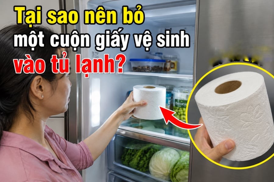 Việc đặt một cuộn giấy vệ sinh vào tủ lạnh giúp khử mùi hôi hiệu quả và hút bớt độ ẩm dư thừa. Cấu trúc bột giấy xốp chứa hàng triệu lỗ li ti hoạt động như một màng lọc tự nhiên giúp không gian tủ luôn khô thoáng, ngăn chặn vi khuẩn sinh sôi và giữ thực phẩm tươi lâu hơn.