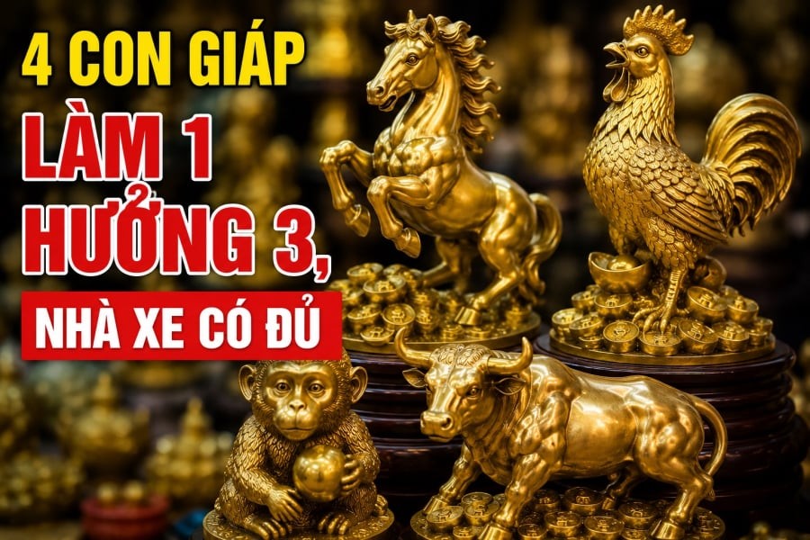 4 con giáp Làm 1 hưởng 3, nhà xe có đủ