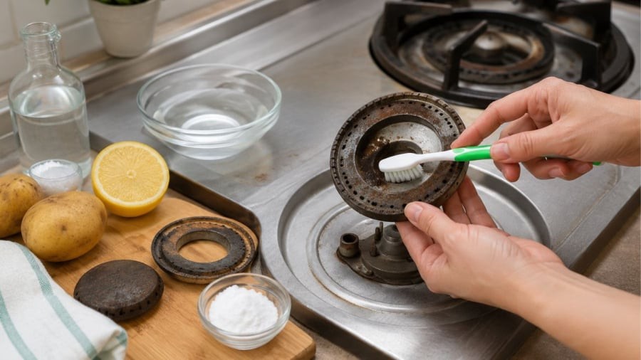 Không cần mua hóa chất thì trong bếp đã có nhiều nguyên liệu giúp bạn có thể làm sạch bếp