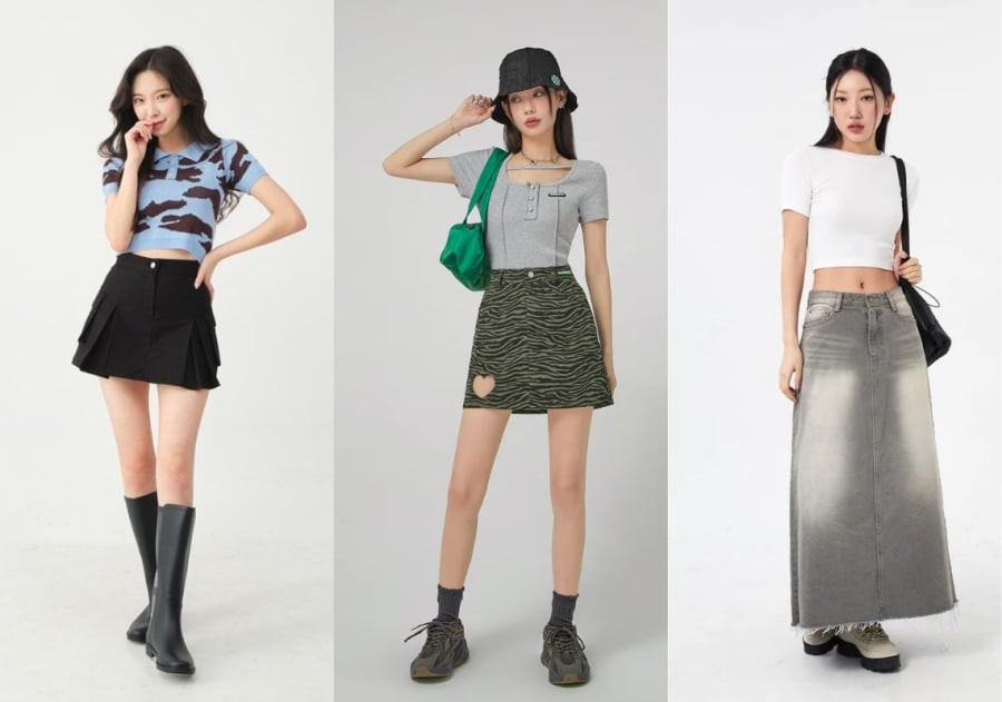 Thiết kế ôm nhẹ ở phần eo rồi xòe dần xuống dưới giúp che khuyết điểm vùng hông và đùi, đồng thời làm nổi bật vòng eo một cách tự nhiên.