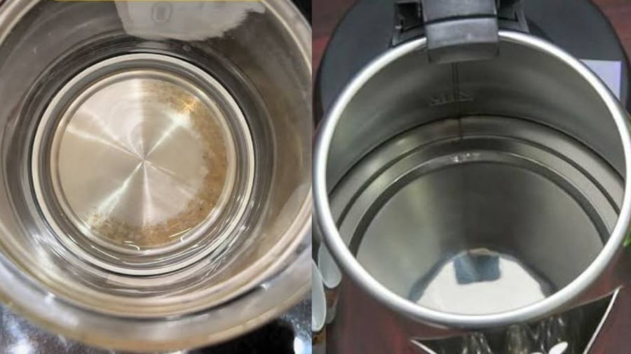 Bạn có thể sử dụng những nguyên liệu có sẵn trong nhà để làm sạch cặn bẩn trong ấm siêu tốc.