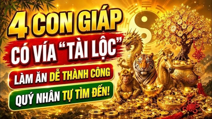 4 con giáp Ăn Lộc Rơi Lộc Vãi, chốt lãi đậm tháng 7/2026